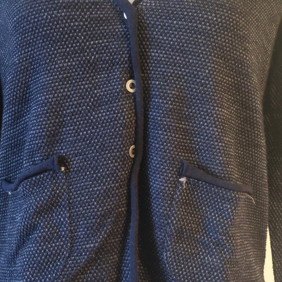 Womens Transit Par Such Navy Blue Cardigan Sweater Sz 3/L * - Picture 3 of 7